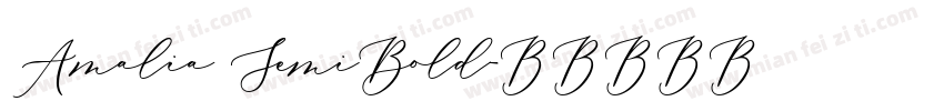 Amalia SemiBold字体转换
